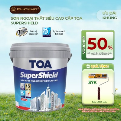 Sơn ngoại thất Toa Supershield siêu bóng - 15L