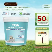 Sơn nội thất Toa Thoải Mái Lau Chùi siêu bóng - 15L