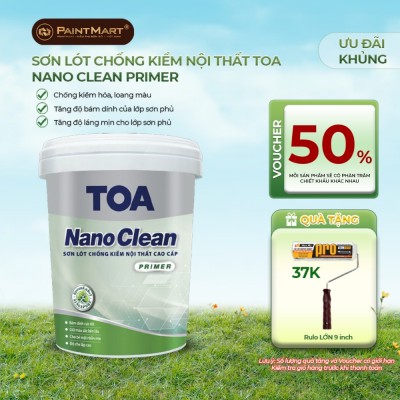 Sơn lót chống kiềm nội thất Toa Nanoclean - 15L