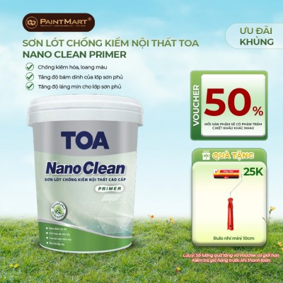 Sơn lót chống kiềm nội thất Toa Nanoclean - 5L