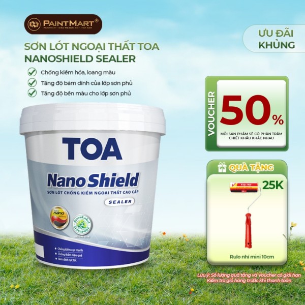 Sơn lót chống kiềm ngoại thất Toa Nanoshield - 5L