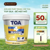 Sơn nội thất Toa 4 Seasons Top Silk - 15L