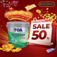 Sơn nội thất cao cấp Toa Nanoclean siêu bóng - 15L