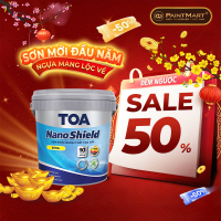 Sơn ngoại thất cao cấp Toa Nanoshield bóng bảo vệ 10 năm - 15L
