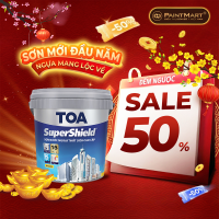 Sơn ngoại thất Toa Supershield bóng mờ - 15L
