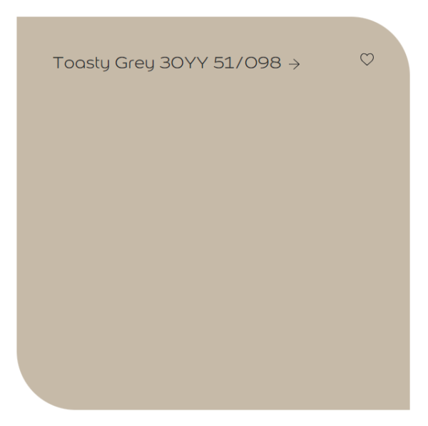 Dulux màu xám nâu Toasty Grey 30YY 51/098