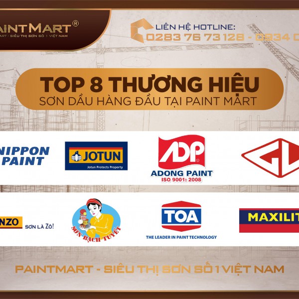 Top 8 thương hiệu sơn dầu tại Paintmart