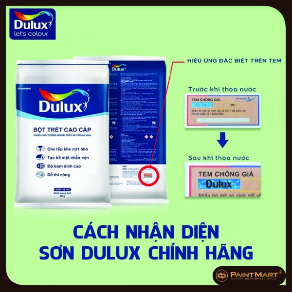 Cách phân biệt sơn Dulux thật và giả