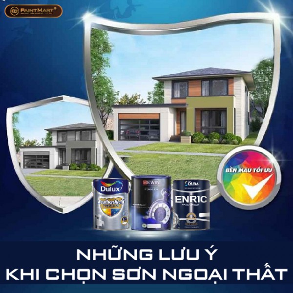 Những lưu ý khi chọn sơn ngoại thất