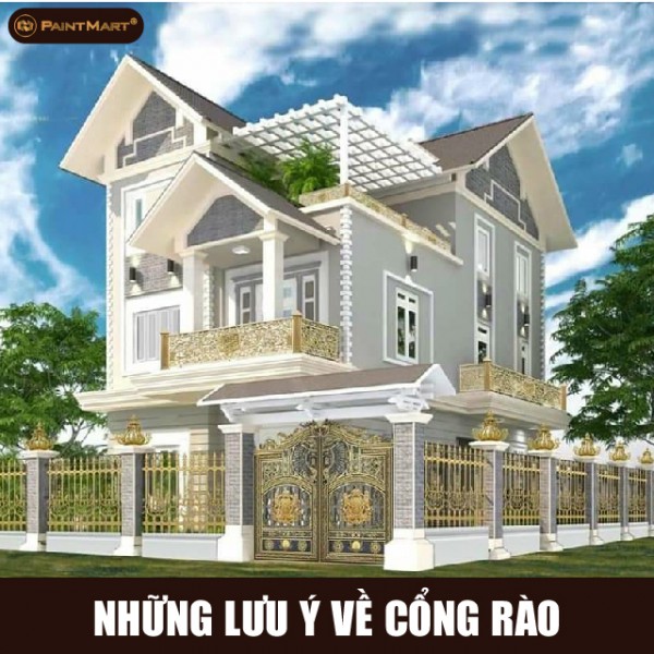 Những lưu ý khi xây dựng cổng rào