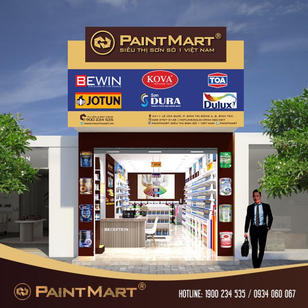 Siêu Thị sơn PaintMart tuyển đại lý nhượng quyền mô hình Siêu Thị Sơn quy mô số 1 Việt Nam