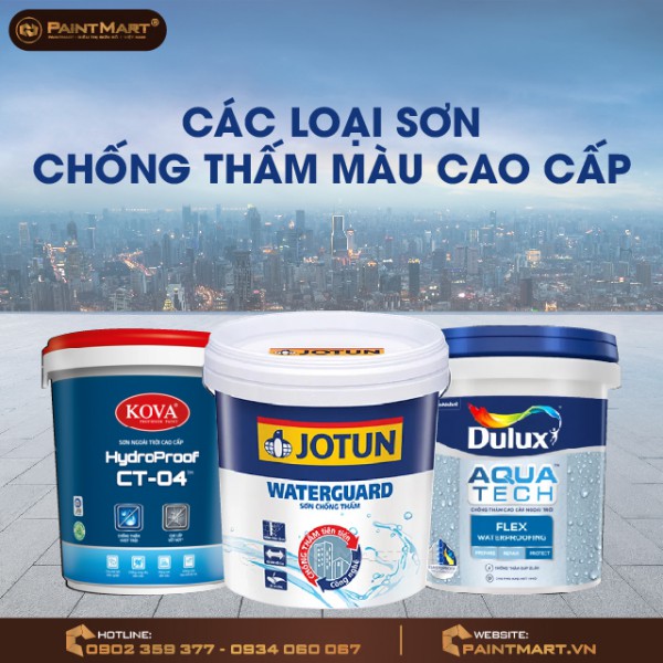 Tại sao nên dùng sơn chống thấm màu