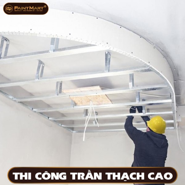 Hướng dẫn thi công trần thạch cao