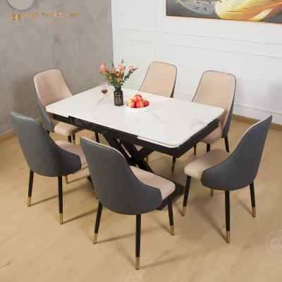 Bộ bàn ghế ăn thông minh kéo dài TVP-X164S