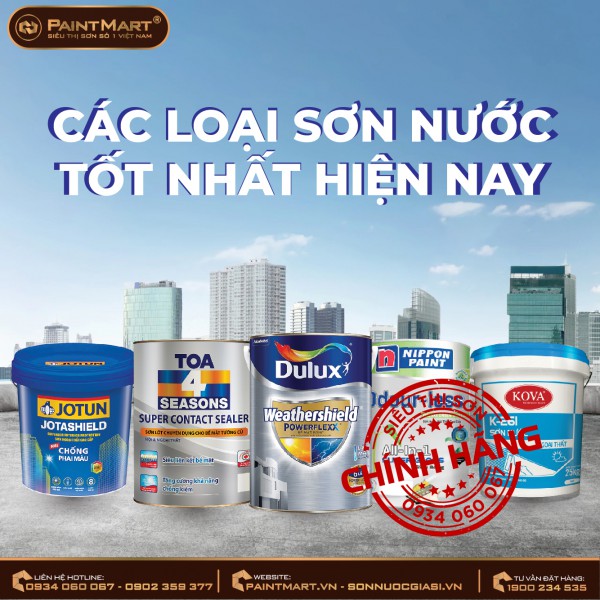 Các loại sơn nước tốt nhất hiện nay