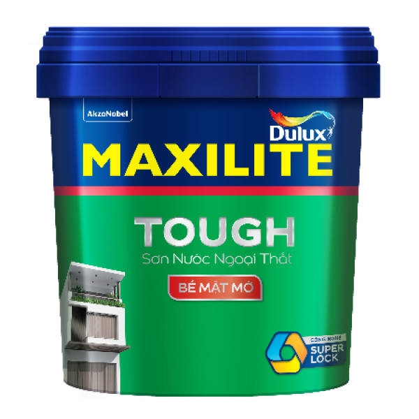 Sơn ngoại thất Maxilite Tough bề mặt mờ - 15L