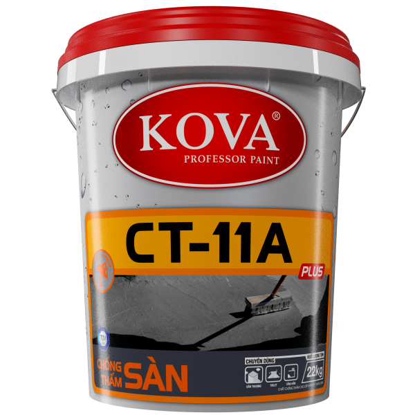 Sơn chống thấm pha xi măng KOVA CT 11A Sàn Thùng 22Kg