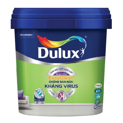 Sơn nội thất Dulux EasyClean Chống Bám Bẩn Kháng Virus - Bóng E017B lon 5L