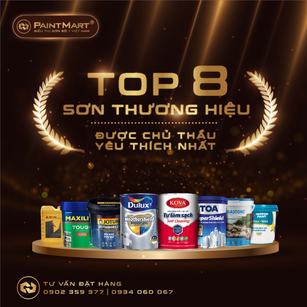 Điểm danh Top 8 thương hiệu sơn nhà, sơn trang trí đang chiếm lĩnh thị trường sơn Việt Nam