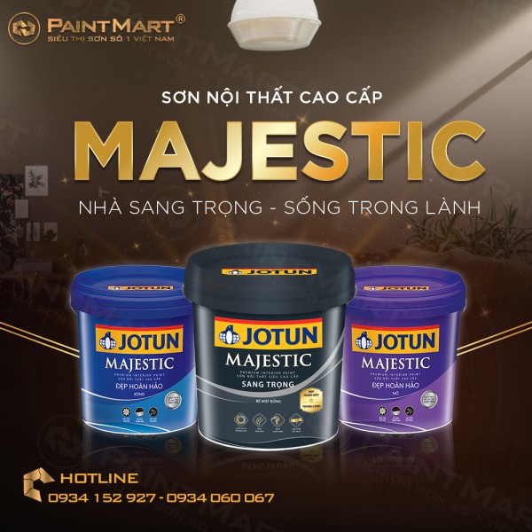 Nhà sang trọng, sống trong lành cùng sơn cao cấp JOTUN MAJESTIC  giảm giá lên đến 50%