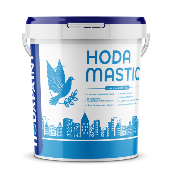 SƠN NỀN CHỐNG NỨT HODA BASE COAT – HBC WTC – Phun gai -Có hạt, Trắng