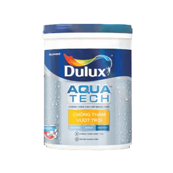 Chất chống thấm pha xi măng tường Dulux Aquatech Chống Thấm Vượt Trội Y65 - Lon 6Kg
