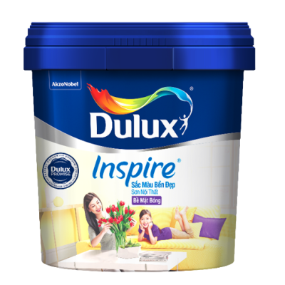 Sơn nội thất Dulux Inspire bề mặt bóng 39AB lon 5L