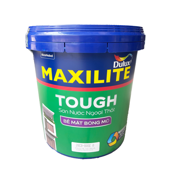 Sơn nước ngoài trời MAXILITE TOUGH Bề mặt Bóng mờ 28CB - 15L