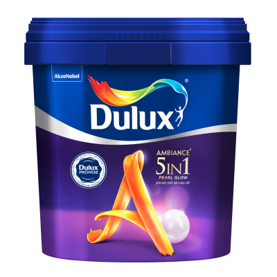 Sơn nội thất Dulux Ambiance 5 in 1 Pearl Glow bóng mờ 66A lon 5L