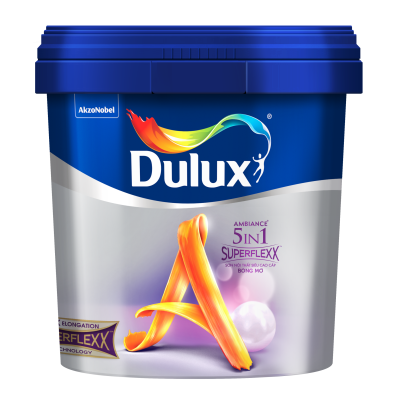 Sơn nội thất Dulux Ambiance 5 in 1 Superflexx bóng mờ Z611 lon 5L