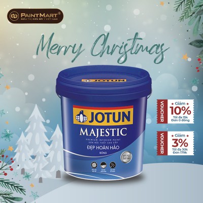 Sơn nước nội thất Jotun Majestic đẹp hoàn hảo (bóng) lon 1L