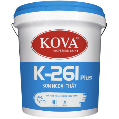 Sơn ngoại thất không bóng Kova K261 Plus lon 3,5L