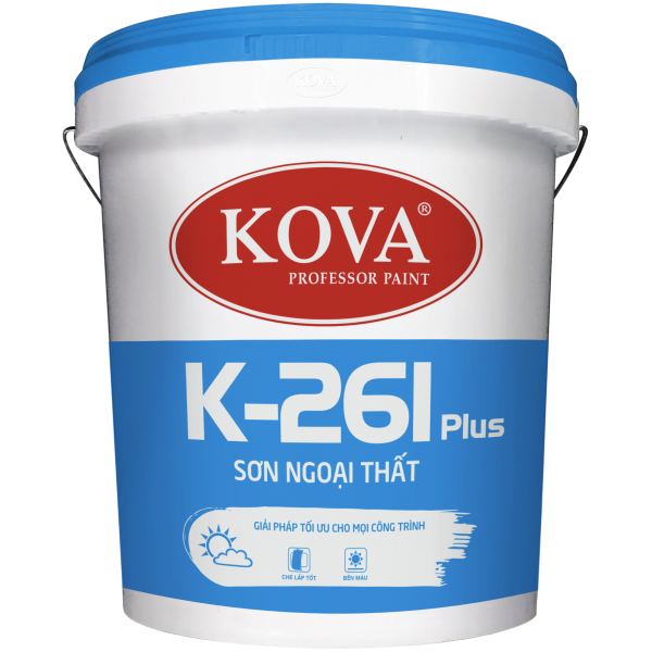 Sơn ngoại thất không bóng Kova K261 Plus thùng 16L