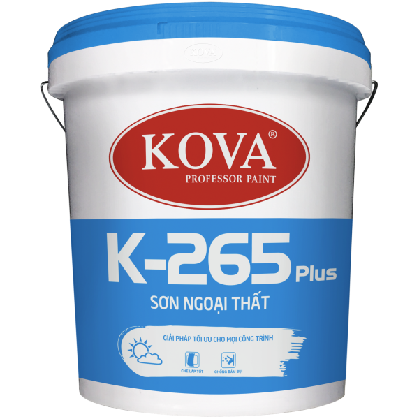 Sơn nước ngoài trời  không bóng Kova K265 Plus lon 3,5L