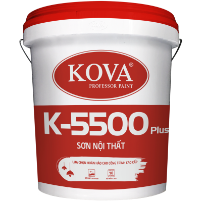 Sơn nước nội thất bán bóng cao cấp KOVA K-5500 Plus THÙNG 16L