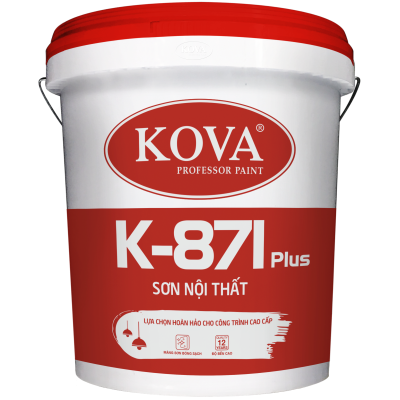 Sơn nước bóng cao cấp trong nhà Kova K-871 Plus lon 3,5L