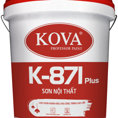 Sơn nước bóng cao cấp trong nhà Kova K-871 Plus thùng 16L