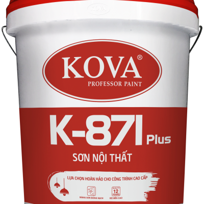 Sơn nước bóng cao cấp trong nhà Kova K-871 Plus lon 3,5L