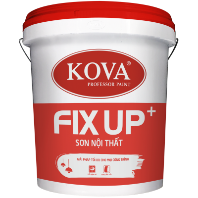 Sơn nước nội thất KOVA FIX UP bề mặt mờ - Thùng 16L