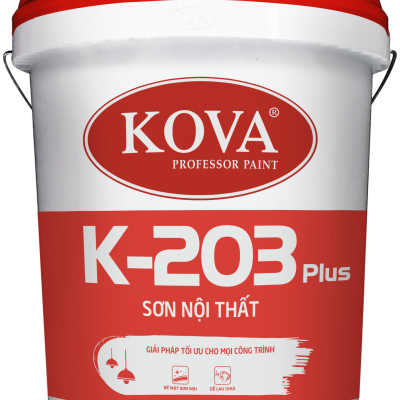 Sơn nước nội thất không bóng KOVA  K-203 Plus LON 3,5L