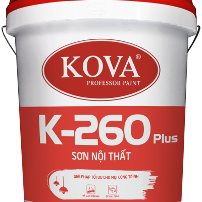 Sơn nước nội thất không bóng KOVA K-260 Plus LON 3,5L