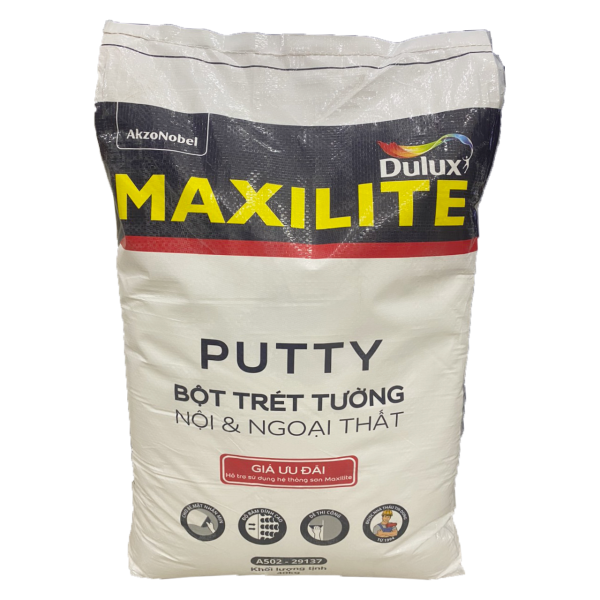 Bột trét tường nội ngoại thất MAXILITE TỪ DULUX- A502 