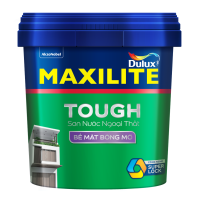 Sơn nước ngoài trời MAXILITE TOUGH Bề mặt Bóng mờ 28CB - 5L