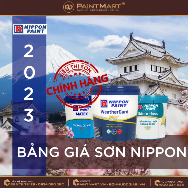 Bảng giá sơn Nippon mới nhất năm 2023