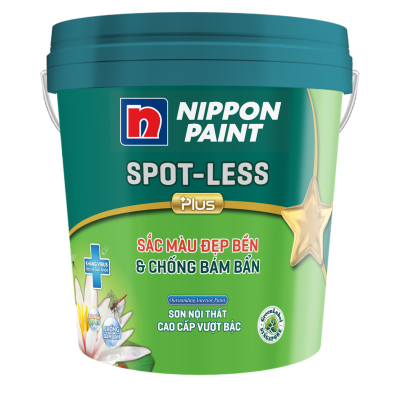 Sơn nội thất cao cấp Nippon Odourless Spot Less thùng 15L