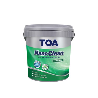 Sơn nội thất cao cấp Toa Nanoclean bóng mờ - 5L