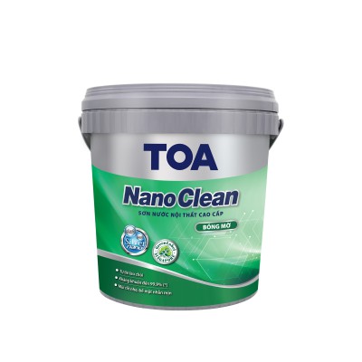 Sơn nội thất cao cấp Toa Nanoclean bóng mờ - 5L