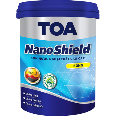Sơn ngoại thất cao cấp Toa Nanoshield bóng - 5L