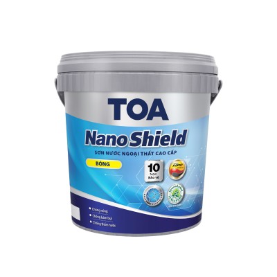 Sơn ngoại thất cao cấp Toa Nanoshield bóng - 5L