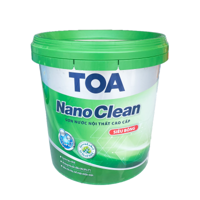 Sơn nội thất cao cấp Toa Nanoclean siêu bóng - 15L